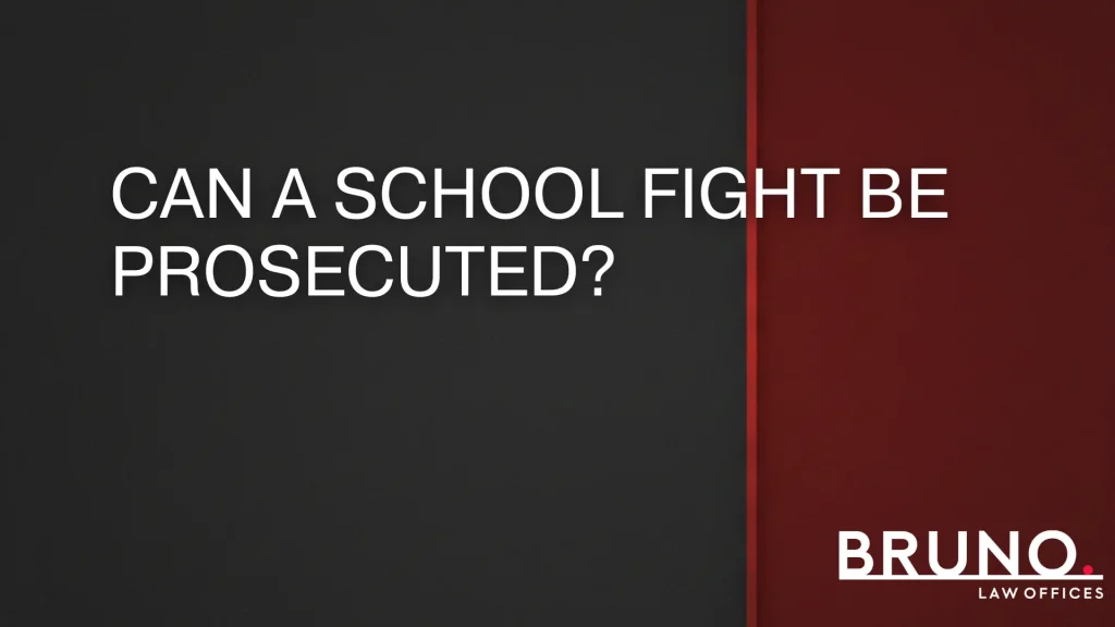 Can A School Fight Be Prosecuted Criminal Defense Lawyers in Champaign